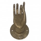 BRONZE HAND WALL DECO GOLD COLORED - STATUES